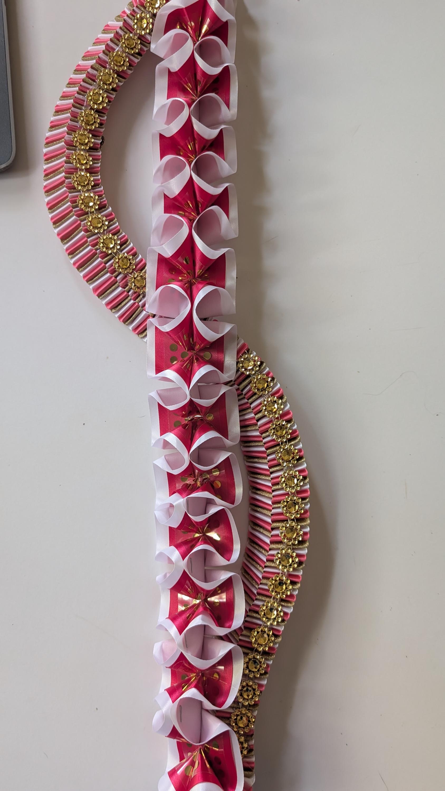 Homecoming Mum Braids, two layered braids.