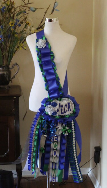Sash Mum, Homecoming Sash Mum, Sash Mum, Double Sash Mum, Homecoming