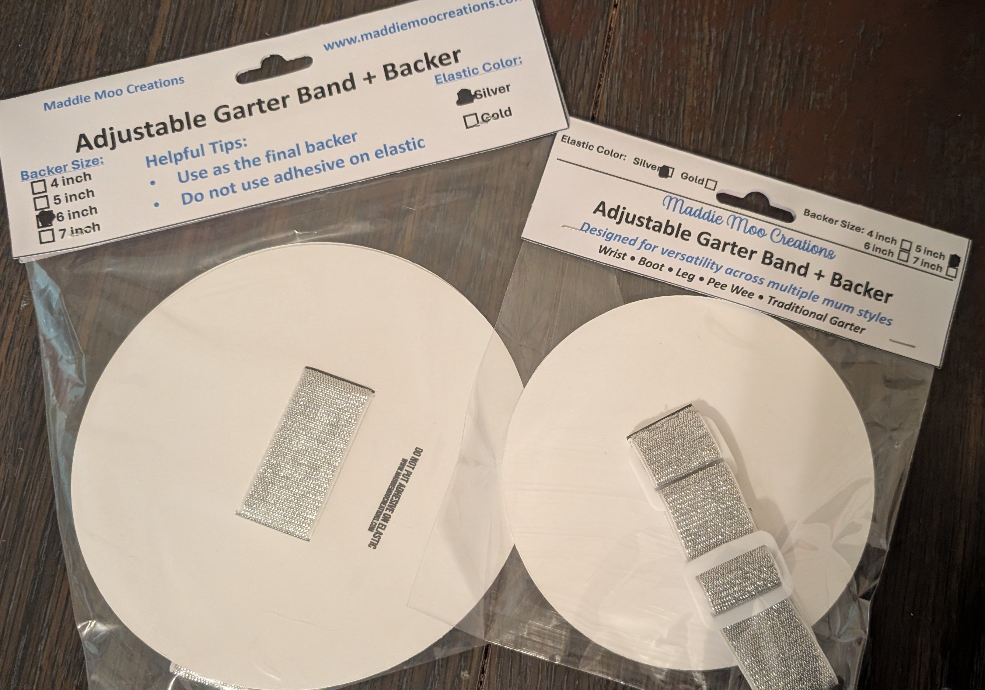 Adjustable Garter/Mum Backers